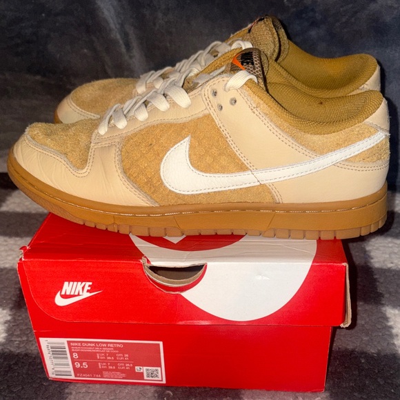 Nike Dunk Low Retro Waffle Wheat Size 8M/9.5W FZ4041-744 - Picture 2 of 11